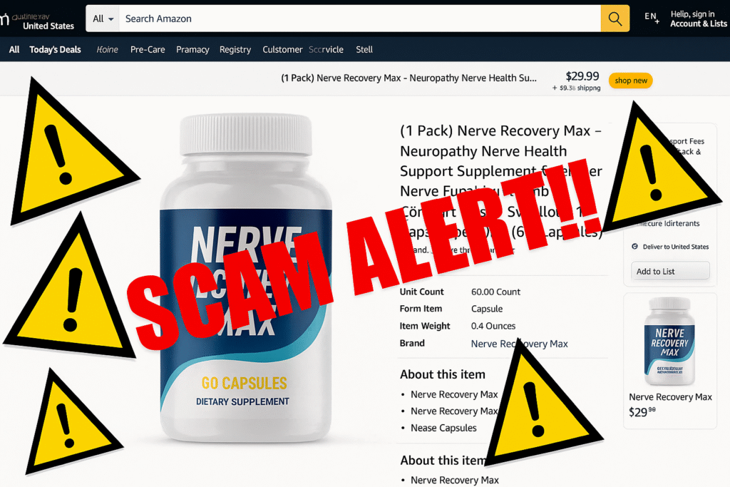 Nerve Recovery Max Scam Complaints & Negative